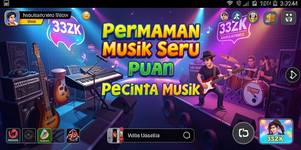 Screenshot gameplay <strong>33ZK</strong> menunjukkan aksi seru dan interaksi musik.