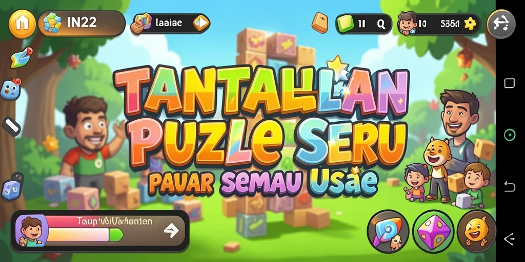 Tangkapan layar gameplay IN22 menampilkan teka-teki yang menantang dan grafis yang menarik.