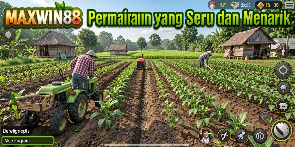 Gameplay seru MAXWIN88 dalam bertani dan beternak.