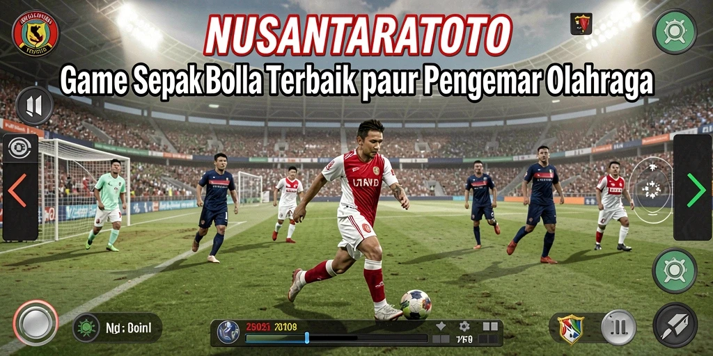 Screenshot memberikan gambaran gameplay sepak bola yang mendebarkan.