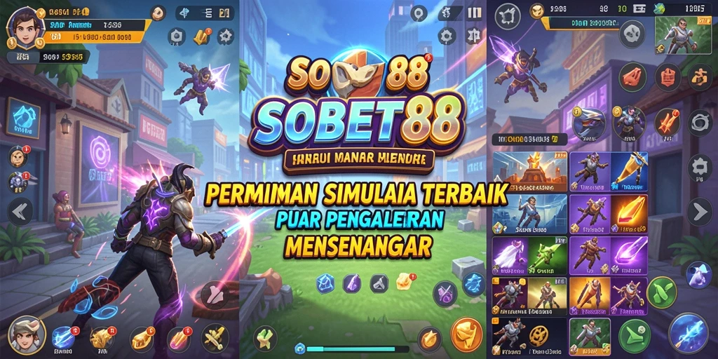 Tampilan gameplay menarik dari SOBET88 yang memukau.