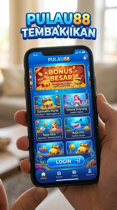 Screenshot antarmuka pengguna pulau88 yang menarik dan user-friendly.